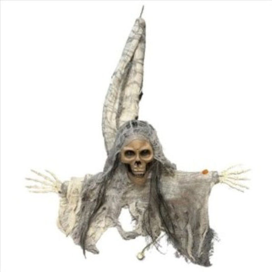 DECORACION HALLOWEEN C/ LUZ, SONIDO Y VIBRACION 100CM