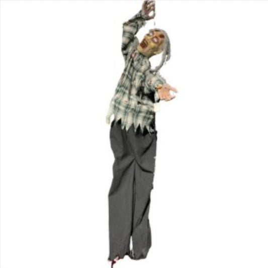 DECORACION HALLOWEEN C/ LUZ, SONIDO Y VIBRACION 153CM