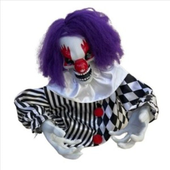 PAYASO HALLOWEEN 43CM C/LUZ, SONIDO Y MOVIMIENTO