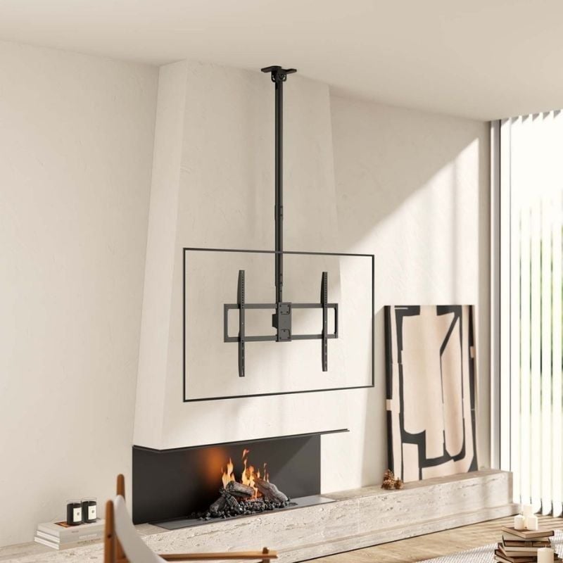 Soporte de Techo Inclinable/ Giratorio/ Nivelable/ Extensible Aisens CT100TSLE-393 para TV de 50-100"/ hasta 80kg