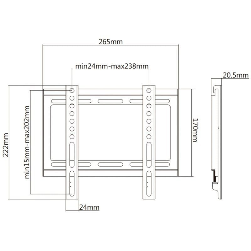 Soporte de Pared Aisens WT42F-157 para TV de 32-42"/ hasta 35kg