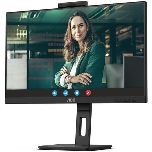 Monitor Profesional AOC Q27P3QW 27"/ QHD/ Webcam/ Multimedia/ Regulable en altura/ Negro