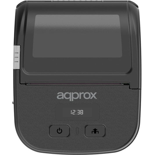 Impresora de Tickets Approx appPOS80PORTABLE/ Térmica/ Ancho papel 80mm/ USB-Bluetooth/ Negra