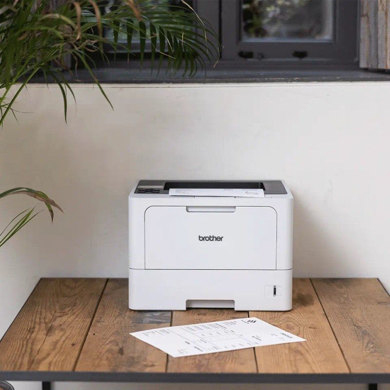 Impresora Láser Monocromo Brother HL-L5210DN Dúplex/ Blanca