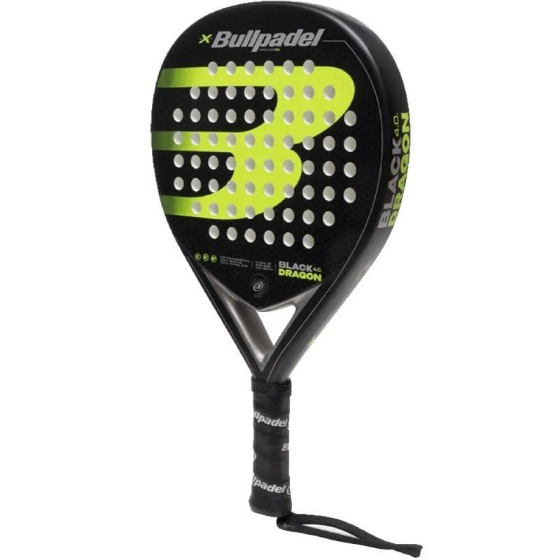 Pala de Pádel Bullpadel Black Dragon 4.0/ Negro y Verde