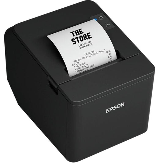 Impresora de Tickets Epson TM-T20IV/ Ancho papel 80mm/ USB-RS232/ Negra