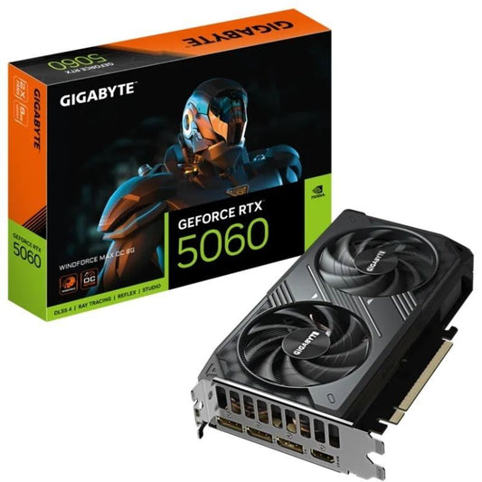 Tarjeta Gráfica Gigabyte GeForce RTX 5060 WindForce Max OC/ 8GB GDDR7