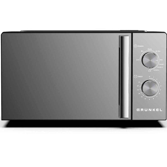 Microondas Grunkel MWG-20ESPEJO/ 800W/ Capacidad 20L/ Función Grill/ Negro