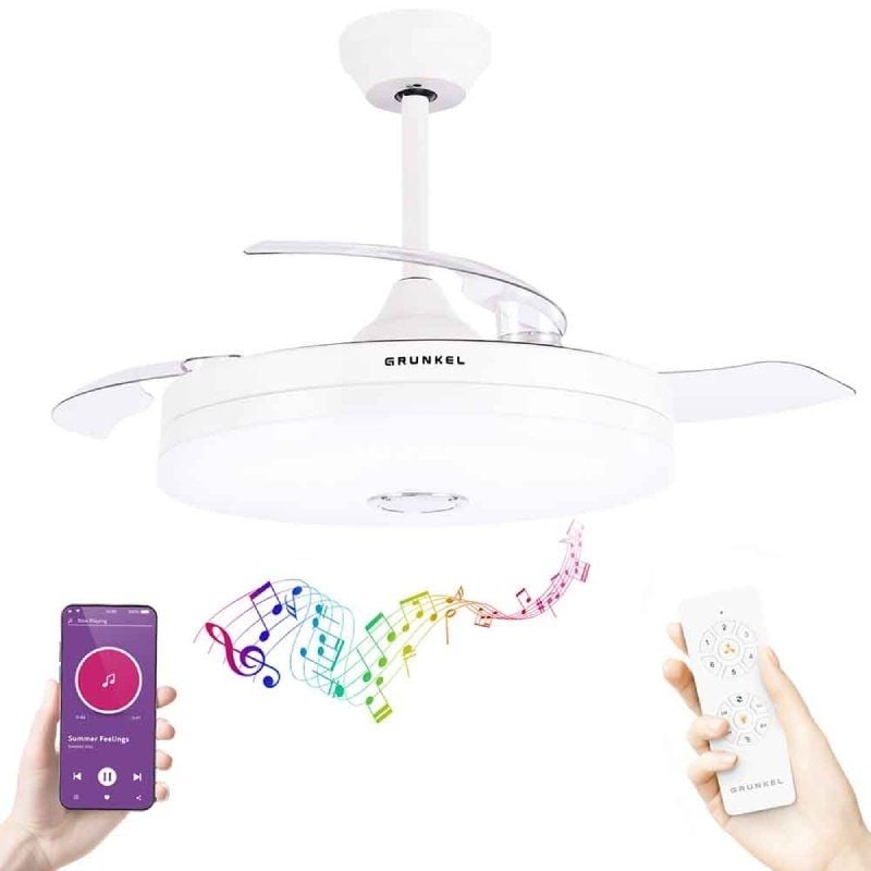 Ventilador de Techo Grunkel SKYWIND-42BT2/ 30W/ 3 Aspas 106cm/ 6 Velocidades