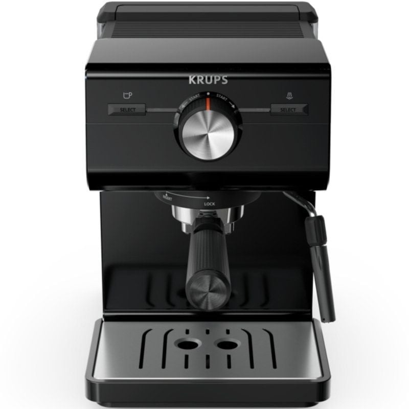 Cafetera Expreso Krups Authentic XP381810/ 1140W/ 15 Bares/ Negra