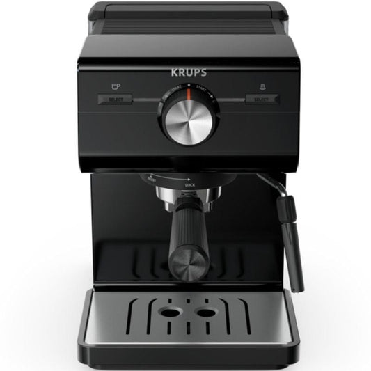 Cafetera Expreso Krups Authentic XP381810/ 1140W/ 15 Bares/ Negra