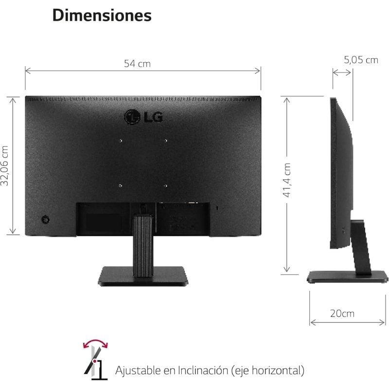Monitor LG 24MR400-B 23.8"/ Full HD/ Negro