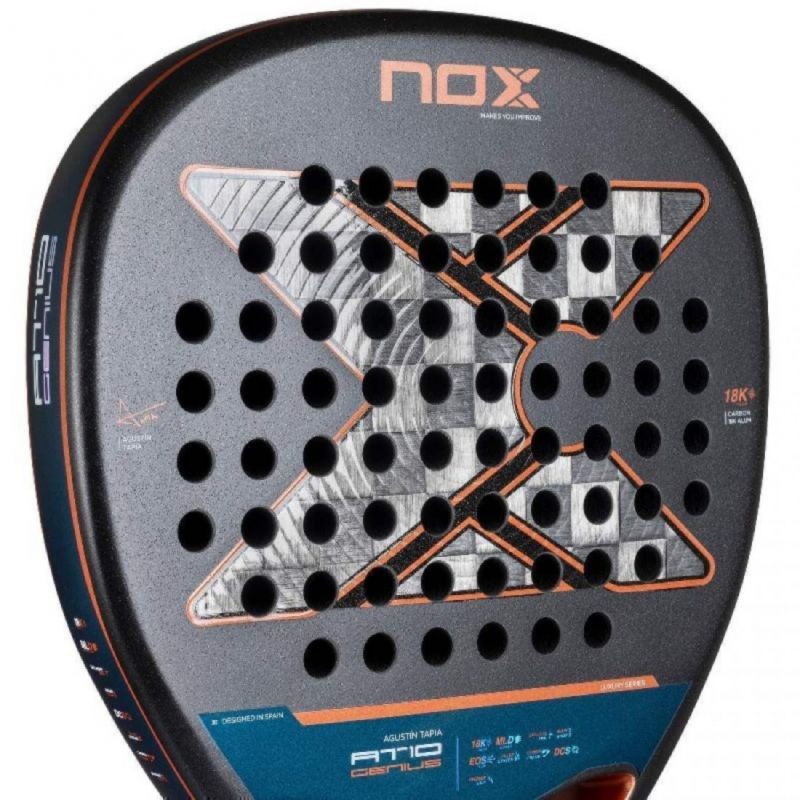 Pala de Pádel NoxSport AT10 Luxury Genius Attack 18K 2025 (Agustin Tapia)
