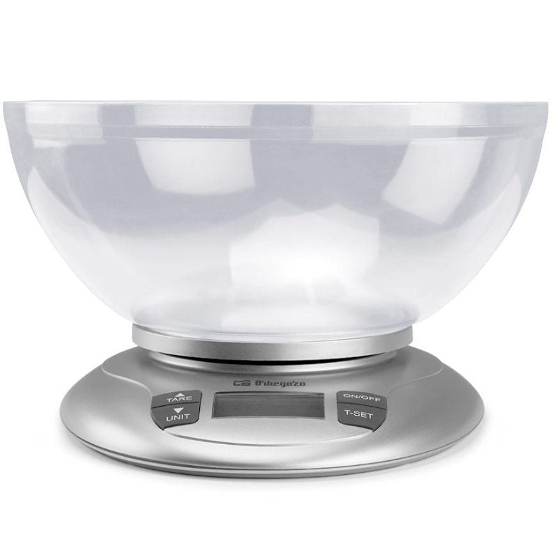 Báscula de Cocina Electrónica Orbegozo PC 2017 A/ hasta 3.5kg/ Plata