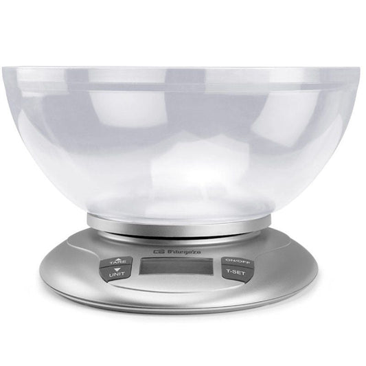 Báscula de Cocina Electrónica Orbegozo PC 2017 A/ hasta 3.5kg/ Plata