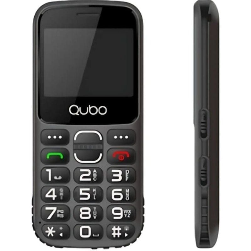 Teléfono Móvil Qubo X-230BKC 4G para Personas Mayores/ Negro