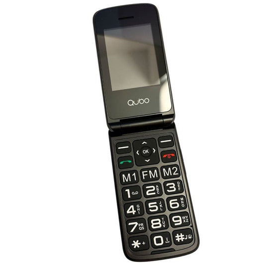 Teléfono Móvil Qubo X-247 4G para Personas Mayores/ Negro