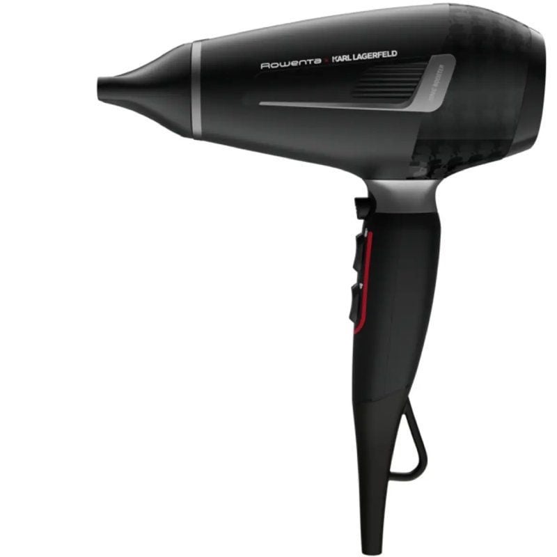 Secador Rowenta K/PRO Stylist Karl Lagerfeld/ 2200W/ Iónico/ Negro