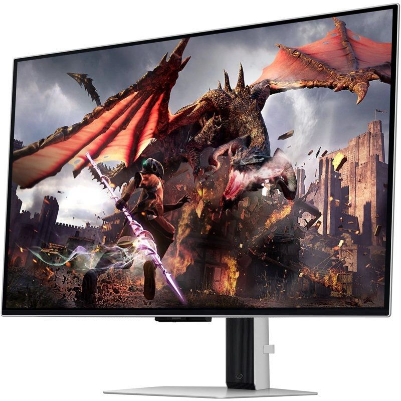 Monitor Gaming Samsung Odyssey OLED G8 S32DG802SU 32"/ 4K/ 0.03ms/ 240Hz/ OLED/ Multimedia/ Regulable en altura/ Gris