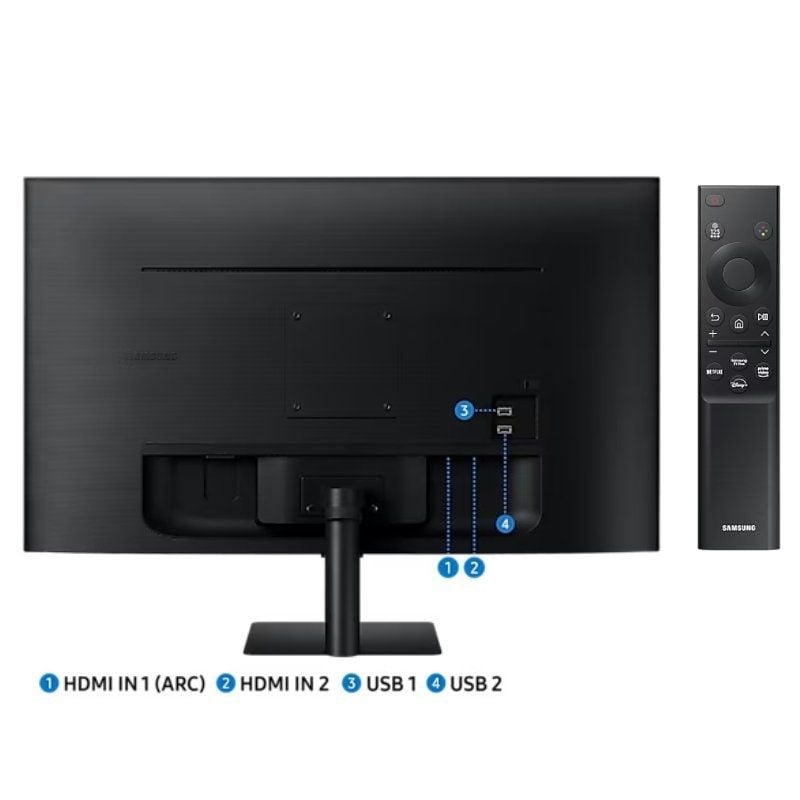 Smart Monitor Samsung M5 S32DM500EU 32"/ Full HD/ Multimedia/ Smart TV/ Negro