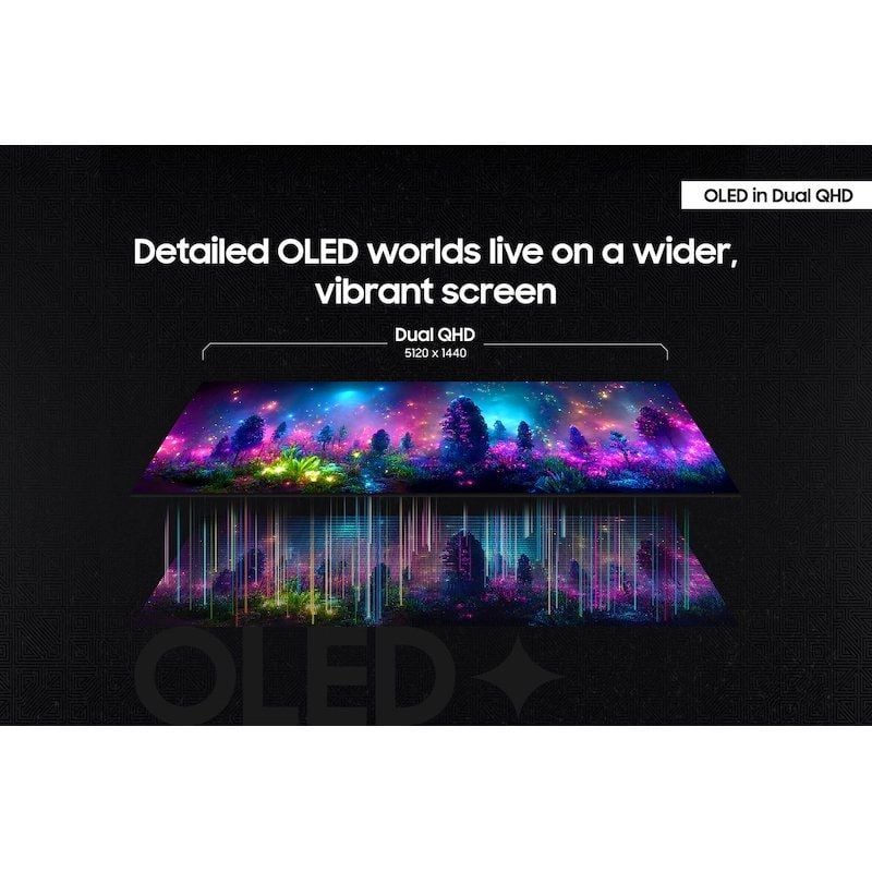Smart Monitor Ultraparonamico Curvo Gaming Samsung Odyssey OLED G9 S49DG934SU 49"/ Dual QHD/ Multimedia/ 0.03ms/ 240Hz/ OLED/ Regulable en altura