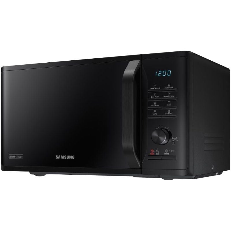 Microondas Samsung MG23K3515AK/E1/ 1250W/ Capacidad 23L/ Función Grill/ Negro