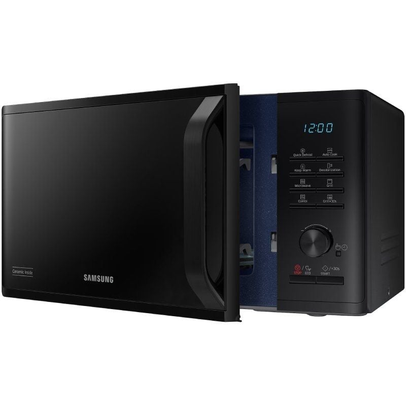 Microondas Samsung MG23K3515AK/E1/ 1250W/ Capacidad 23L/ Función Grill/ Negro