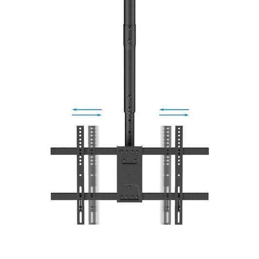 Soporte de Techo Giratorio/ Inclinable/ Nivelable TooQ LPCE1186TSLI-B para TV de 43-86"/ hasta 60kg