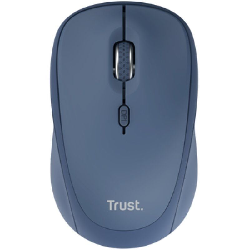 Ratón Mini Inalámbrico Trust Yvi+ Multidispositivo/ Hasta 1600 DPI/ Azul