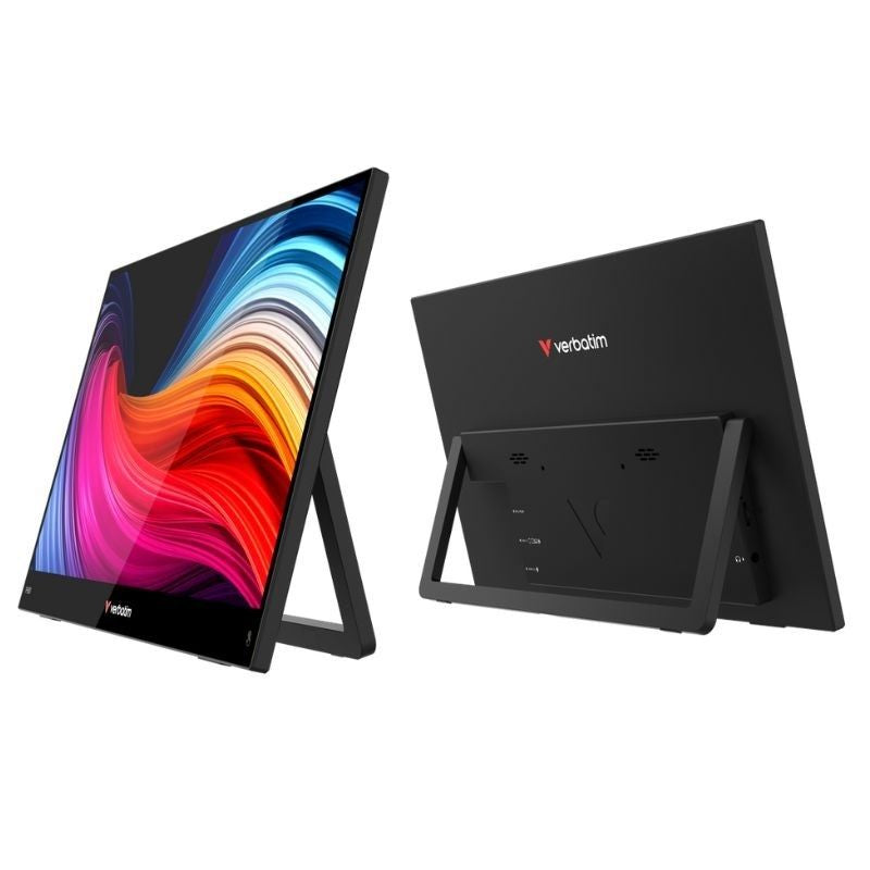 Monitor Portátil Táctil Verbatim Touch Light 15.6"/ Full HD/ Multimedia/ Negro