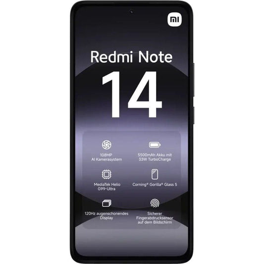 Smartphone Xiaomi Redmi Note 14 8GB/ 256GB/ 6.67"/ Negro