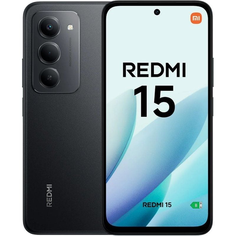 Smartphone Xiaomi Redmi 15 8GB/ 256GB/ 6.9"/ Negro