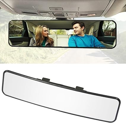 Kitbest - Espejo retrovisor universal para el interior del coche, espejo retrovisor panorámico, gran angular, convexo, SUV, camiones (11.4 pulgadas de largo x 2.9 pulgadas de alto) Visita la tienda de Kitbest