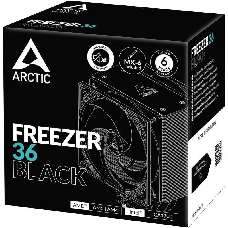 Ventilador con Disipador Arctic Freezer 36/ 12cm