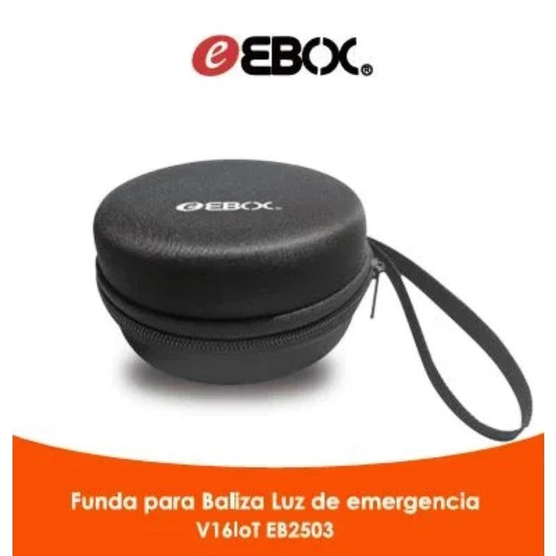 Luz baliza de emergencia para coche Ebox V16 IoT EB2503/ Homologada/ Base Imantada/ Geolocalizable/ Funciona a Pilas/ Incluye Funda