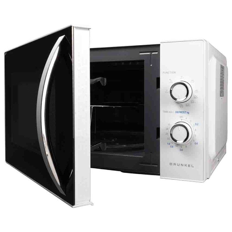 Microondas Grunkel MWG-25MA/ 800W/ Capacidad 25L/ Función Grill/ Blanco