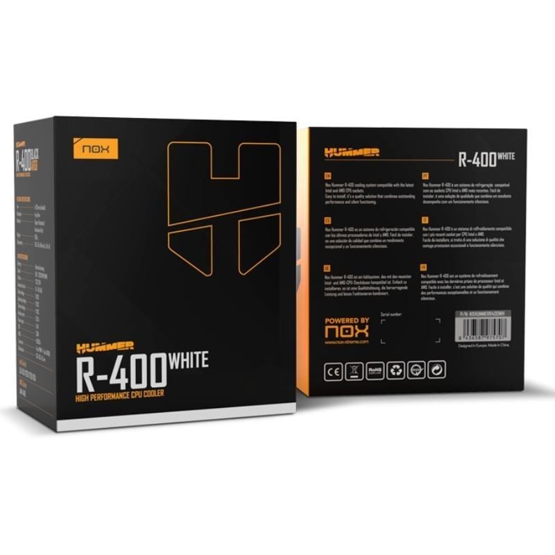 Ventilador con Disipador Nox Hummer R-400/ 12cm