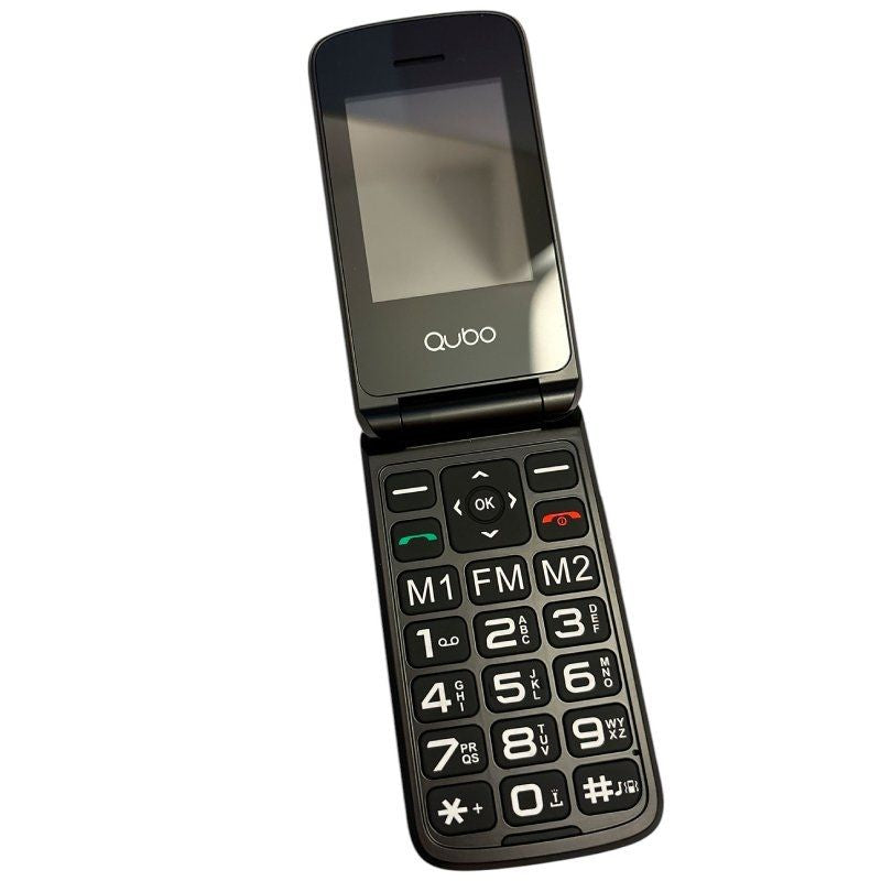 Teléfono Móvil Qubo X-247 4G para Personas Mayores/ Negro