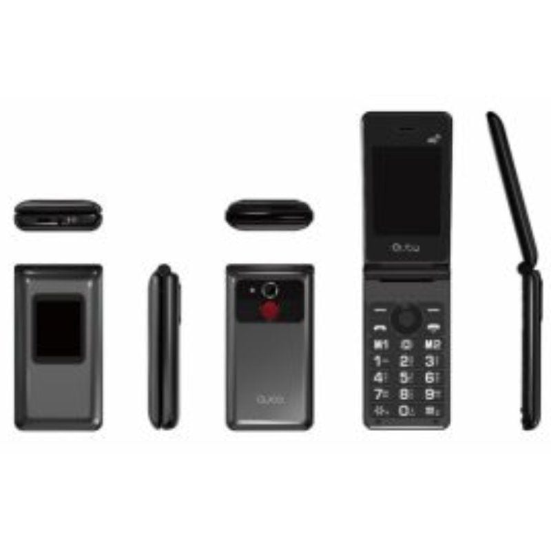 Teléfono Móvil Qubo X-28 4G para Personas Mayores/ Negro