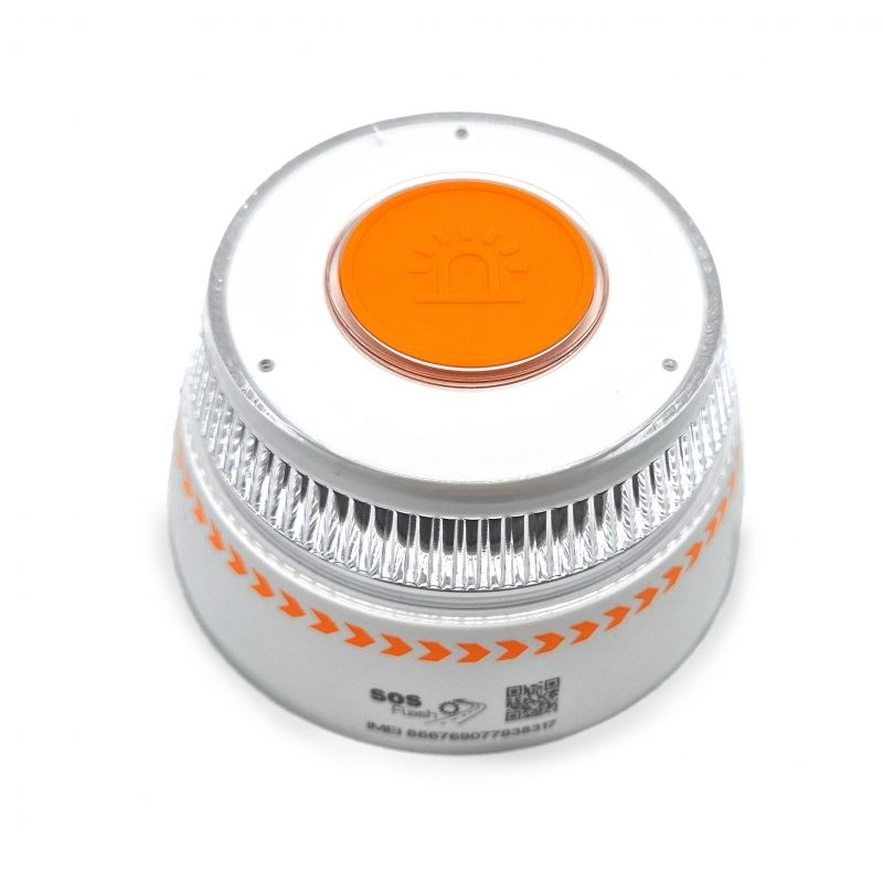 Luz baliza de emergencia para coche SOS Flash V16 Connected IoT BAL/2/ Homologada/ Base Imantada/ Geolocalizable/ Funciona a Pilas