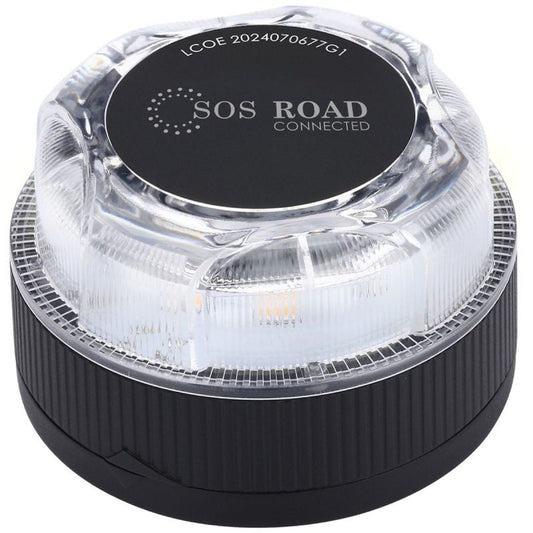 Luz baliza de emergencia para coche SOS Road Connected EL2024 V16/ Homologada/ Base Imantada/ Geolocalizable/ Funciona a Pilas