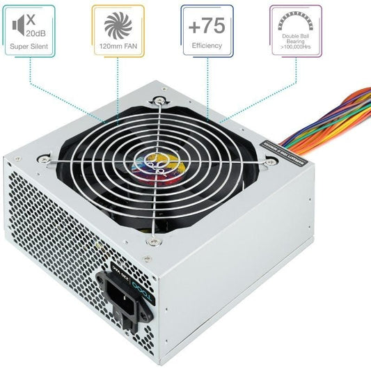 Fuente de Alimentación TooQ TQAPOLO-550SP/ 550W/ Ventilador 12cm