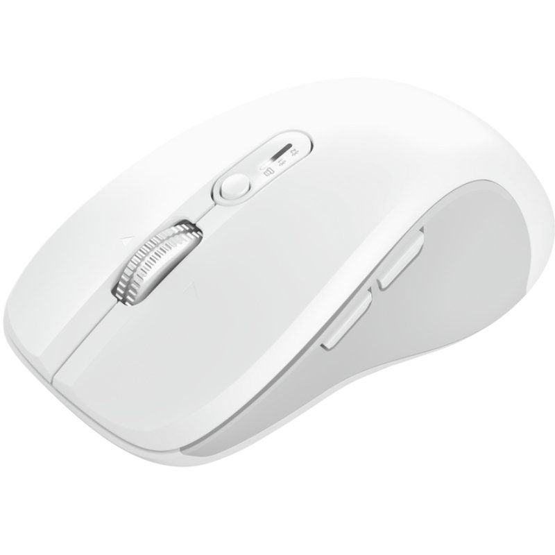 Ratón Ergonómico Inalámbrico Trust Ferro/ Hasta 3200 DPI/ Blanco