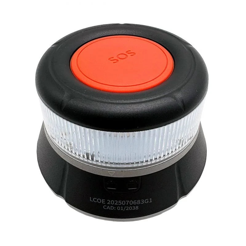 Luz baliza de emergencia para coche ZTE E1 V16/ Homologada/ Base Imantada/ Geolocalizable/ Funciona a Pilas